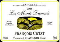 2014 Francois Cotat Sancerre Mont Damnes Blanc